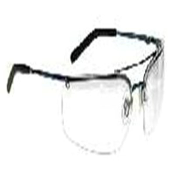 SAFETY GLASSES METALIKS BLUE FRAME CLEAR LENS - Clear Lens